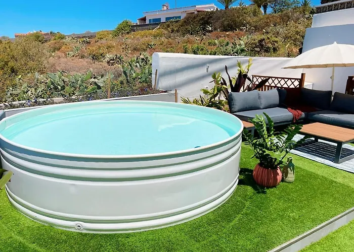 Дом отдыха Con Piscina Y Jardin Con Vistas Al Mar Пуэрто-де-ла-Мадера